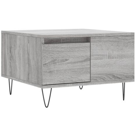 vidaXL Tavolino Salotto Grigio Sonoma 55x55x36,5 cm Legno Multistrato