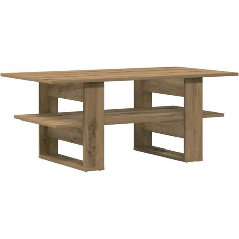 vidaXL Tavolino Salotto Rovere Artigianale 102x55x42 cm Multistrato