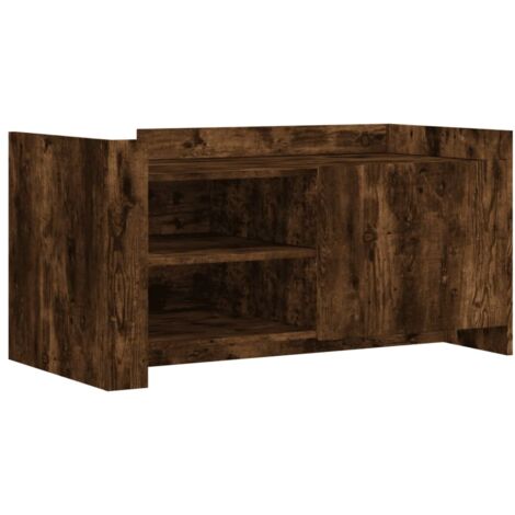 vidaXL Tavolino Salotto Rovere Fumo 100x50x50 cm in Legno Multistrato