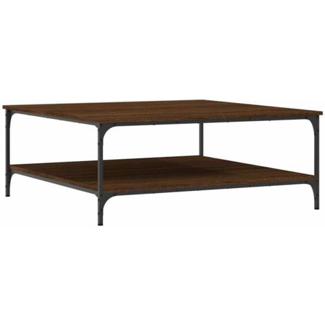 vidaXL Tavolino Salotto Rovere Marrone 100x100x40 cm Legno Multistrato