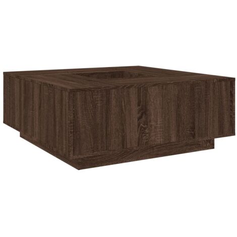 vidaXL Tavolino Salotto Rovere Marrone 100x100x40 cm Legno Multistrato