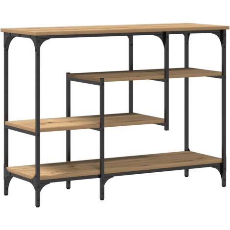 vidaXL Tavolo Console rovere artigianale 100 x 35 x 75 cm