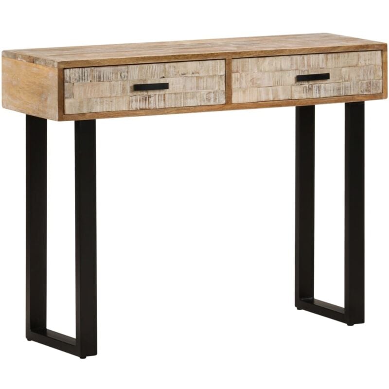 Vidaxl - Tavolo Consolle, Tavolo da ingresso 100x30x75 cm in Legno Massello di Mango