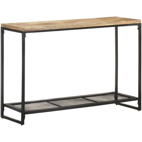 vidaXL Tavolo Consolle 110x35x75 cm in Legno Massello di Mango