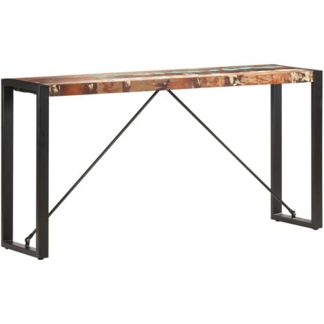 vidaXL Tavolo Consolle 150x35x76 cm in Legno Massello di Recupero