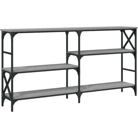 vidaXL Tavolo Consolle Grigio Sonoma 150x29x76,5 cm Legno Multistrato
