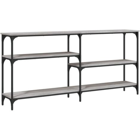 vidaXL Tavolo Consolle Grigio Sonoma 160x29x75 cm in Legno Multistrato