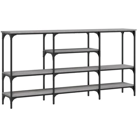 vidaXL Tavolo Consolle Grigio Sonoma 160x29x80 cm in Legno Multistrato