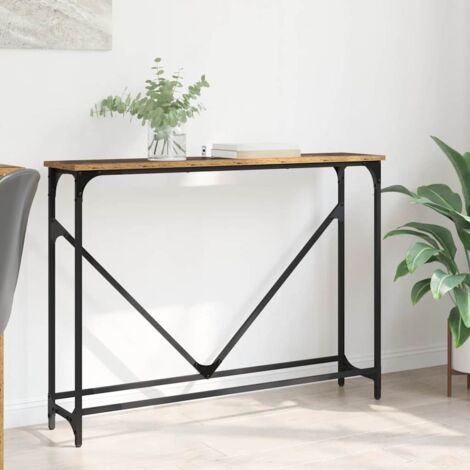 vidaXL Tavolo consolle Legno vecchio 102 x 23 x 75 cm