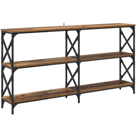 vidaXL Tavolo consolle Legno vecchio 156 x 28 x 80,5 cm