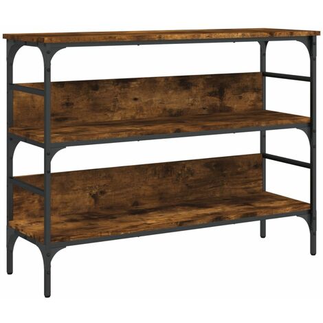 vidaXL Tavolo Consolle Rovere Fumo 100x32x75 cm Legno Multistrato
