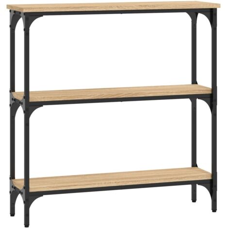 vidaXL Tavolo Consolle Rovere Sonoma 75x22,5x75 cm Legno Agglomerato