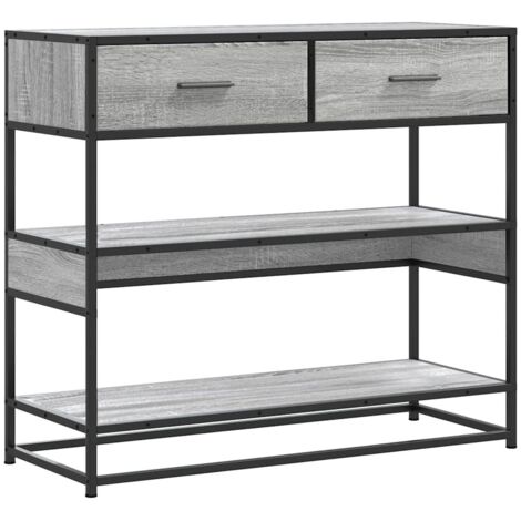 vidaXL Tavolo Consolle Rovere Sonoma 90x35x80 cm in Legno Multistrato