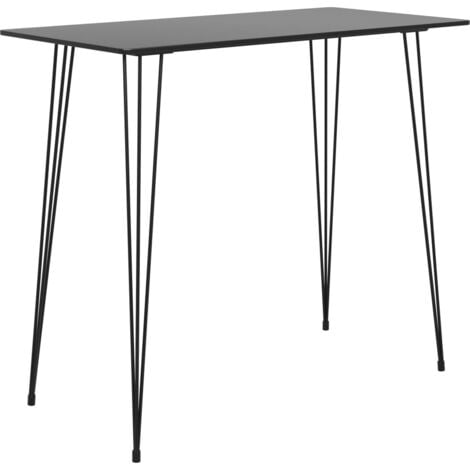 vidaXL Tavolo da Bar Nero 120x60x105 cm