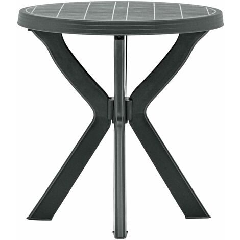 vidaXL Tavolo da Bistrot Antracite Ø70 cm in Plastica