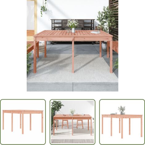 vidaXL Tavolo da esterno -  Tavolo da Giardino 159,5x82,5x76cm in Legno Massello di Douglas