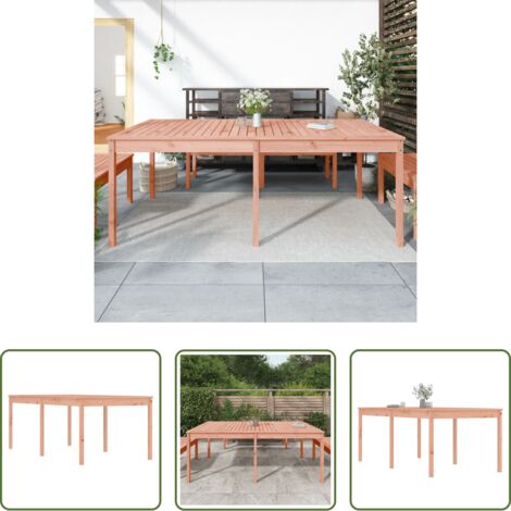 vidaXL Tavolo da esterno -  Tavolo da Giardino 203,5x100x76cm in Legno Massello di Douglas