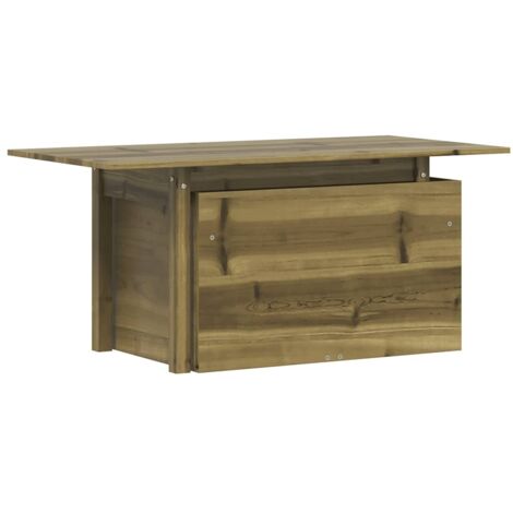 vidaXL Tavolo da Giardino 100x50x75 cm in Legno Impregnato di Pino