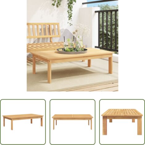 vidaXL Tavolo da giardino con doghe -  Tavolo da Giardino 100x60x30 cm in Legno Massello di Acacia