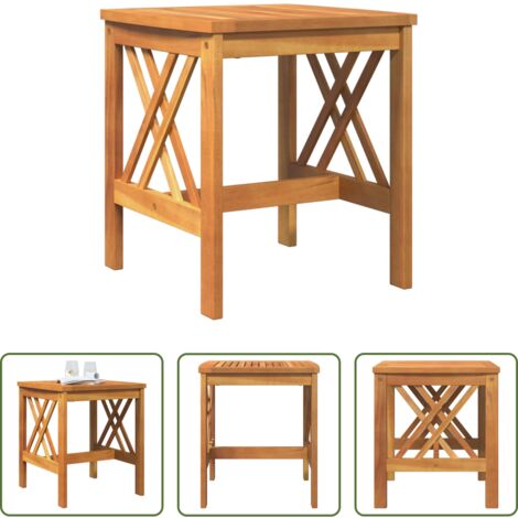 vidaXL Tavolo da giardino marrone -  Tavolo laterale Marrone Legno massello di acacia