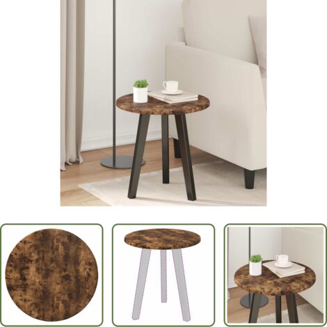 vidaXL Tavolo da giardino -  Piano del tavolo Rovere fumo 40 x 40 x 1,5 cm Legno multistrato