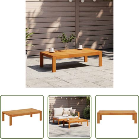 vidaXL Tavolo da giardino robusto -  Tavolo da Giardino 100x50x27 cm in Legno Massello di Acacia