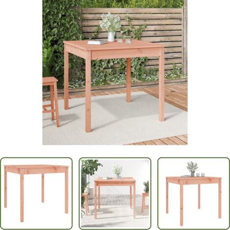 vidaXL Tavolo da patio -  Tavolo da Giardino 82,5x82,5x76 cm in Legno Massello di Douglas