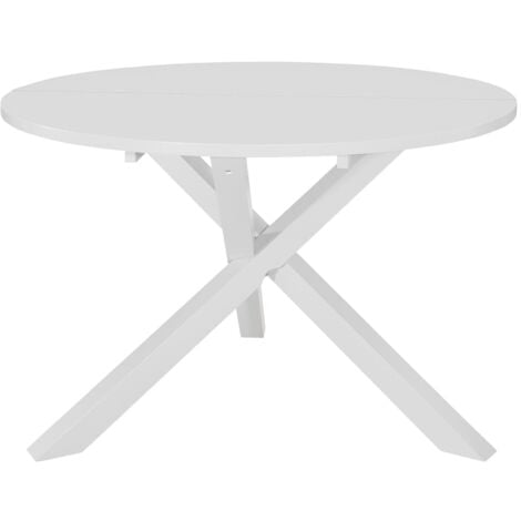 vidaXL Tavolo da Pranzo Bianco 120x75 cm in MDF