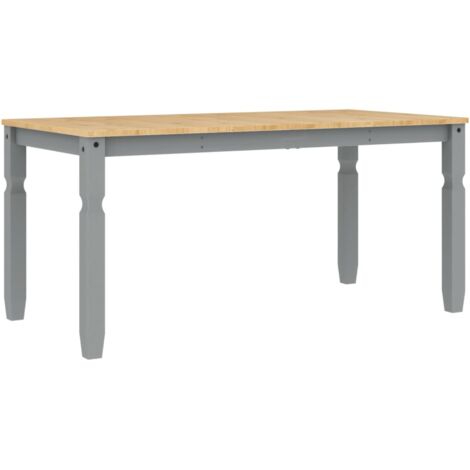 vidaXL Tavolo da Pranzo Corona 160x80x75 cm in Legno Massello di Pino
