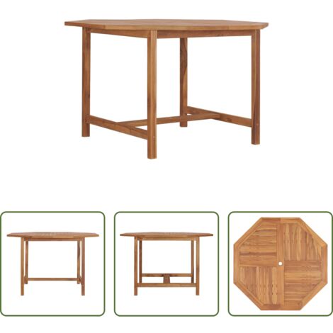 vidaXL Tavolo da pranzo esterno -  Tavolo Pranzo da Giardino Ø110x110x75 cm Legno Massello di Teak