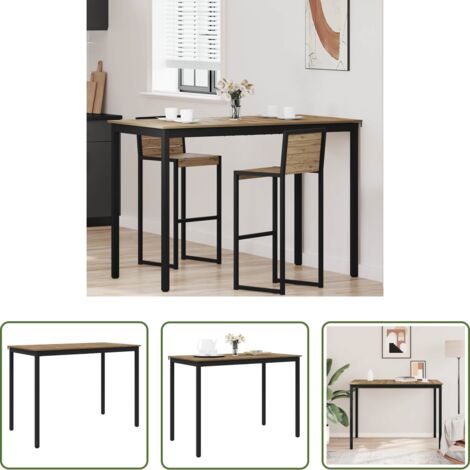 vidaXL Tavolo da pranzo in legno ingegnerizzato -  Tavolo Bar a Pianta Legno multistrato
