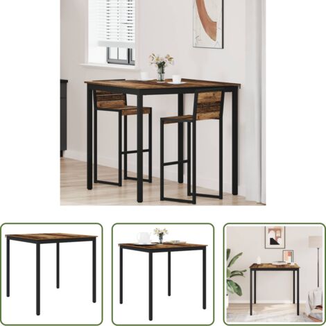 vidaXL Tavolo da pranzo in legno -  Tavolo Bar a Pianta Legno multistrato