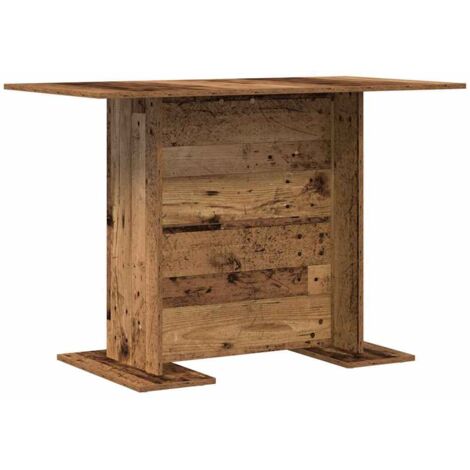 vidaXL Tavolo da pranzo Legno vecchio 110 x 60 x 75 cm