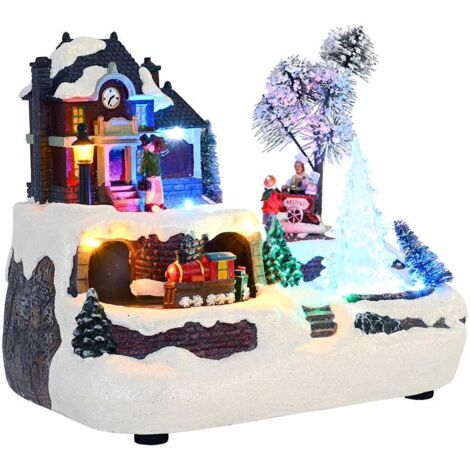 vidaXL Tavolo di Natale Multicolore 23.5 x 16 x 18.5 cm Resina