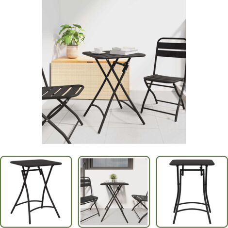 vidaXL Tavolo esterno -  Tavolo da bistrot Antracite 55 x 55 x 72,5 cm