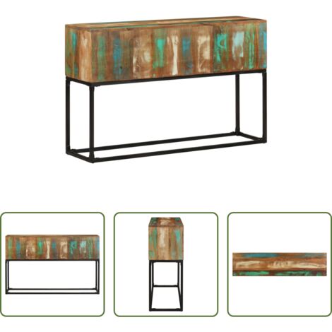 vidaXL Tavolo in legno di acacia -  Tavolo Consolle 120x30x75 cm in Legno Massello di Recupero