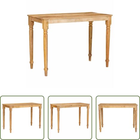 vidaXL Tavolo in legno di mango -  Tavolino da salotto Marrone 110 x 55 x 77 cm