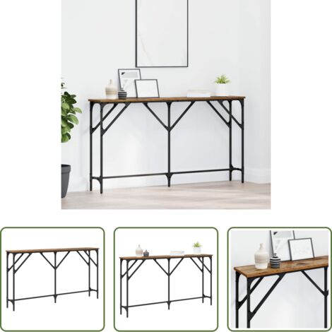 vidaXL Tavolo in legno ingegnerizzato -  Tavolo consolle Legno vecchio 140 x 23 x 75 cm