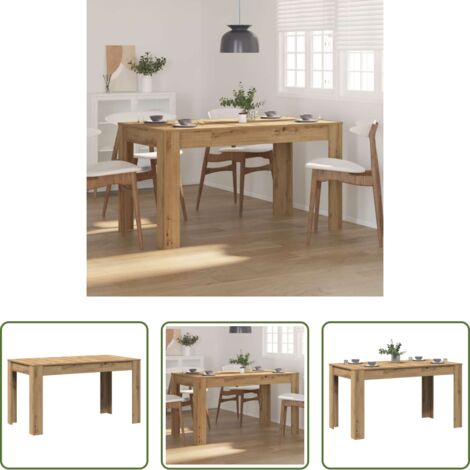 vidaXL Tavolo in legno multistrato -  Tavolo Pranzo Artigianale 140x74,5x76 cm Legno Multistrato