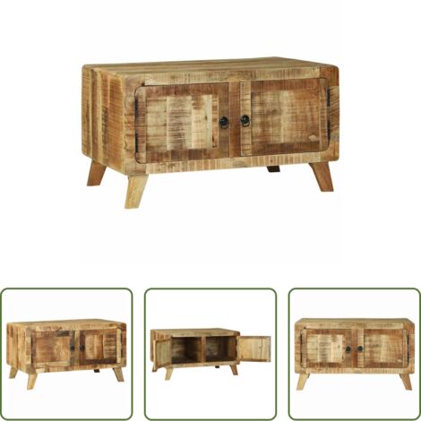 vidaXL Tavolo in legno -  Tavolino da salotto Marrone Legno di mango massello