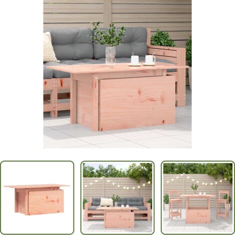vidaXL Tavolo in legno -  Tavolo da Giardino 100x50x75 cm in Legno Massello di Douglas