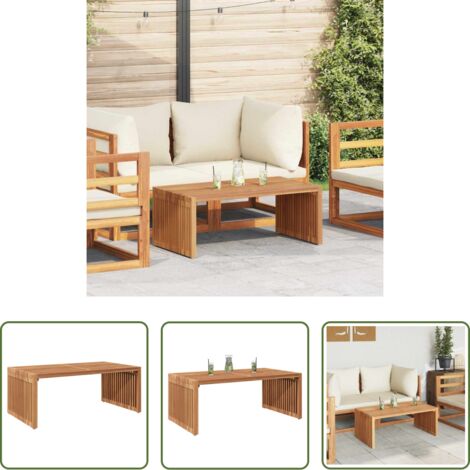 vidaXL Tavolo in legno -  Tavolo Laterale da Giardino Marrone 90 x 50 x 36 cm