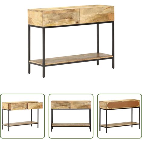 vidaXL Tavolo in mango -  Tavolo Consolle 100x35x76 cm in Legno Massello di Mango