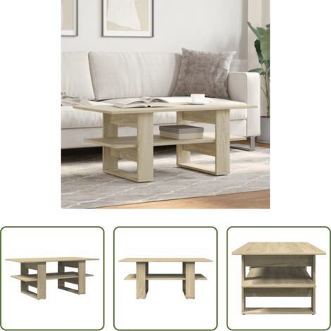vidaXL Tavolo in Rovere Sonoma -  Tavolino da Salotto Rovere Sonoma 102x55x42cm Legno Multistrato