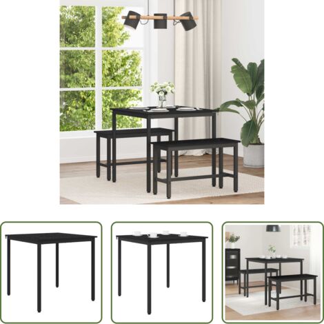 vidaXL Tavolo moderno -  Tavoli da pranzo 80 x 80 x 75 cm METALLO