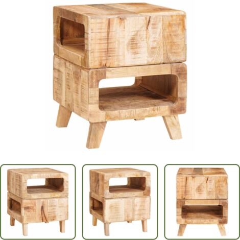 vidaXL Tavolo moderno -  Tavolino Marrone 40 x 40 x 49 cm Legno di mango massello