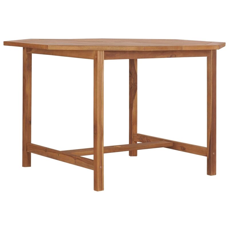 Tavolo Giardino, Tavolo Pranzo da Giardino Ø110x110x75 cm Legno Massello di Teak Vidaxl 8172