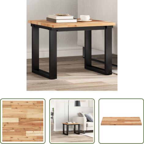 vidaXL Tavolo quadrato -  Piano Tavolo Quadrato 50x50x2 cm in Legno Massello di Acacia