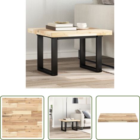 vidaXL Tavolo quadrato -  Piano Tavolo Quadrato 60x60x4 cm in Legno Massello di Acacia
