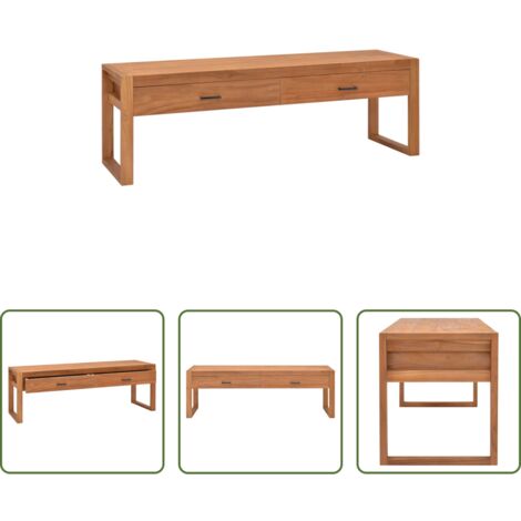 vidaXL Teak -  Mobile TV 140x40x45 cm in Legno di Teak